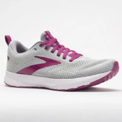 Brooks Revel 5 Women's Gray/White/Baton Rouge -Sports Shoe Store 047266 5