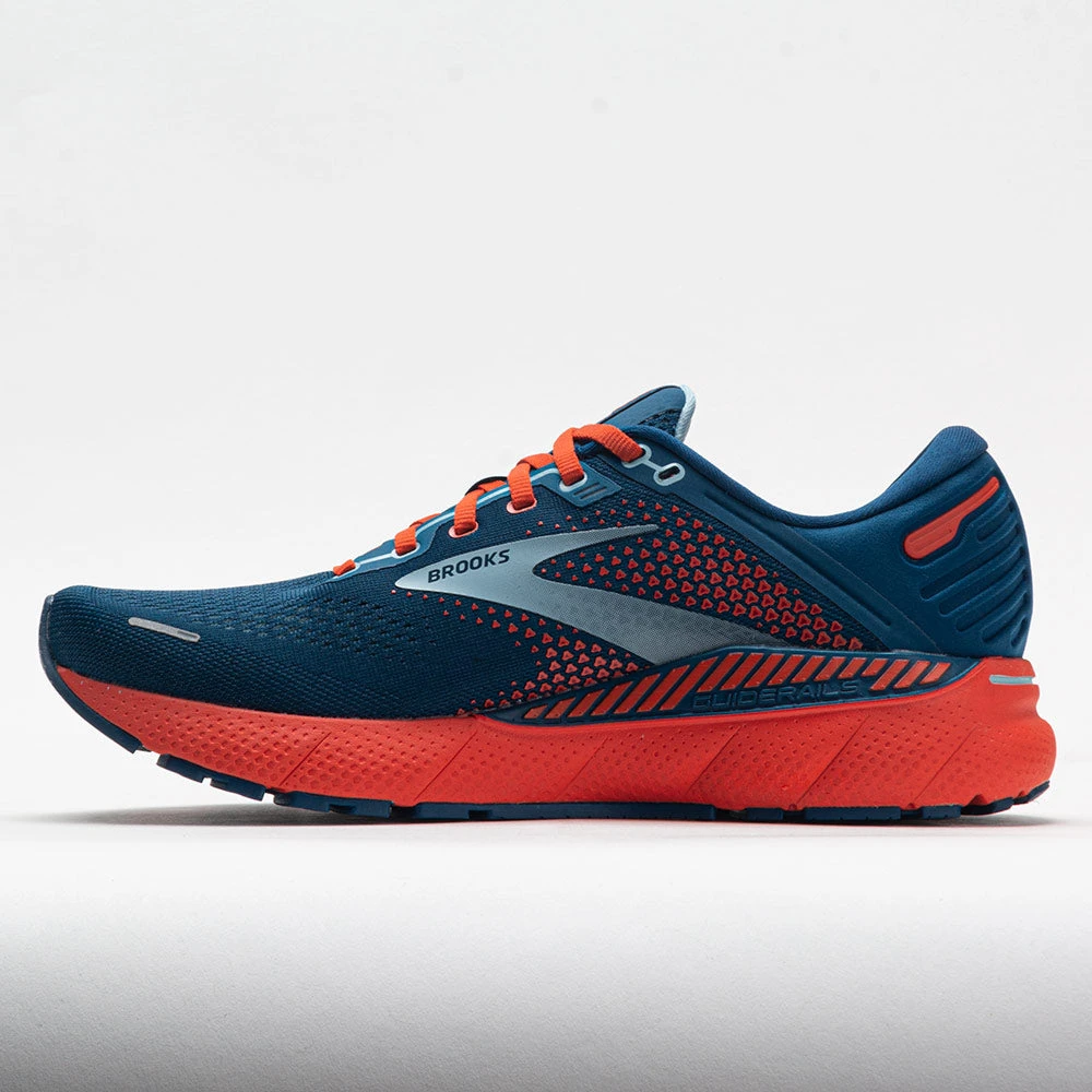 Brooks Adrenaline GTS 22 Men's Blue/Light Blue/Orange 2 Brooks Adrenaline GTS 22 Men's Blue/Light Blue/Orange - Image 2