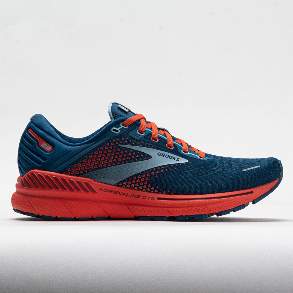 Brooks Adrenaline GTS 22 Men's Blue/Light Blue/Orange 1 Brooks Adrenaline GTS 22 Men's Blue/Light Blue/Orange