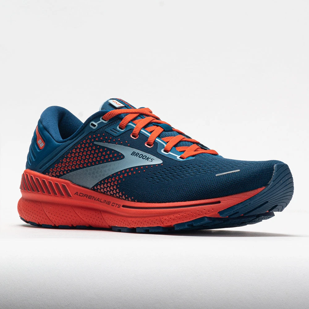 Brooks Adrenaline GTS 22 Men's Blue/Light Blue/Orange 5 Brooks Adrenaline GTS 22 Men's Blue/Light Blue/Orange - Image 5