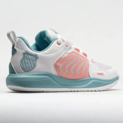 K-Swiss Ultrashot Team Women's Blanc De Blanc/Nile Blue/Desert Flower -Sports Shoe Store 117136 6