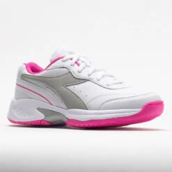 Diadora Challenge 4 SL Junior White/Silver/Rodamine Red -Sports Shoe Store 121325 5