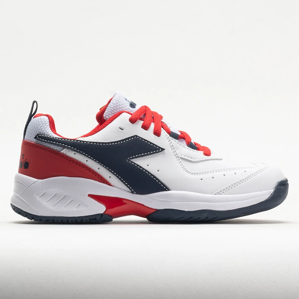 Diadora Challenge 5 SL Junior White/Blue Corsair/Fiery Red 1 Diadora Challenge 5 SL Junior White/Blue Corsair/Fiery Red