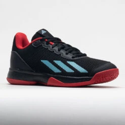 Adidas CourtFlash Junior Black/Preloved Blue/Better Scarlet -Sports Shoe Store 121368 5