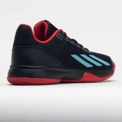 Adidas CourtFlash Junior Black/Preloved Blue/Better Scarlet -Sports Shoe Store 121368 6
