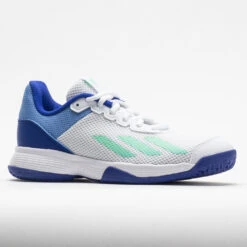 Adidas CourtFlash Junior White/Pulse Mint/Lucid Blue -Sports Shoe Store 121369 5