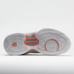 K-Swiss Hypercourt Express 2 Junior Blanc De Blanc/Nile Blue/Desert -Sports Shoe Store 121383 4