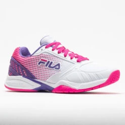 Fila Volley Zone Women's White/Pink Glo/Purple -Sports Shoe Store 370037 5