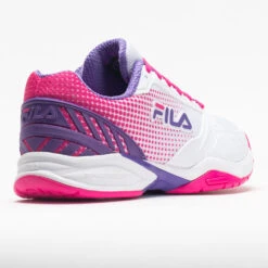 Fila Volley Zone Women's White/Pink Glo/Purple -Sports Shoe Store 370037 6