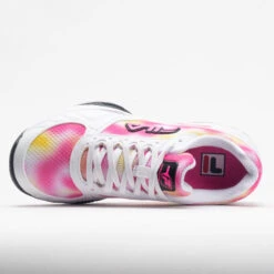 Fila Volley Zone Women's Tie-Dye Print White/Pink/Black -Sports Shoe Store 370038 2
