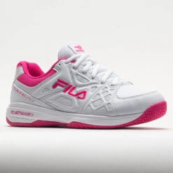 Fila Double Bounce 3 Women's White/White/Pink Glo -Sports Shoe Store 370042 5