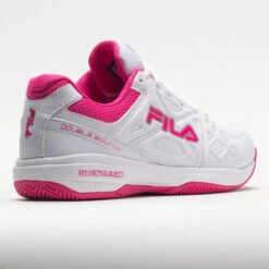 Fila Double Bounce 3 Women's White/White/Pink Glo -Sports Shoe Store 370042 6