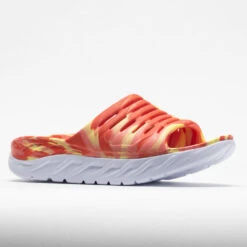 HOKA Ora Recovery Slide Swirl Unisex Yellow Pear/Fiesta -Sports Shoe Store 570558 5