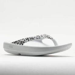 OOFOS OOlala Limited Women's White/Black Leopard -Sports Shoe Store 570571 5