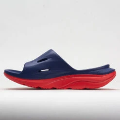 HOKA Ora Slide 3 Unisex Bellwether Blue/Red Alert -Sports Shoe Store 570614 1